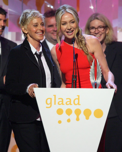 ellen portia glaad awards ellen portia glaad awards