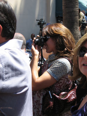 j-beals Jennifer Behind the Camera at Marlee Matlin's Hollywood Stars ceremony
