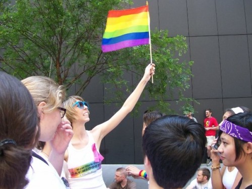 6. Inspirational Pride Flag Dancing
