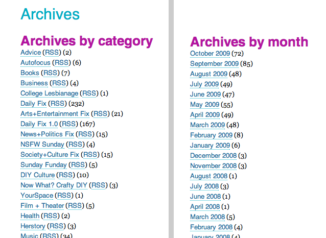archives by topic archives by topic