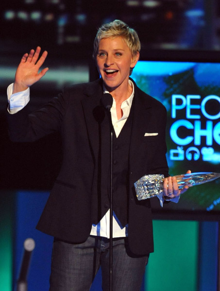 People’s Choice Awards: Ellen DeGeneres, Glee and Product Placement Win