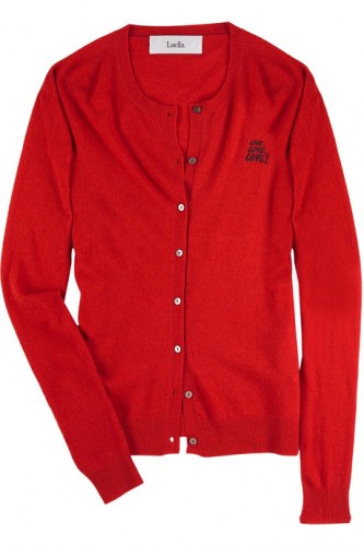 IMAGE 6--RED CARDIGAN