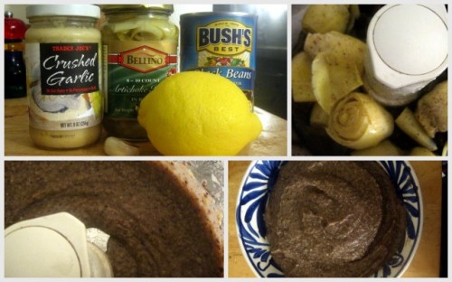 black bean and artichoke dip