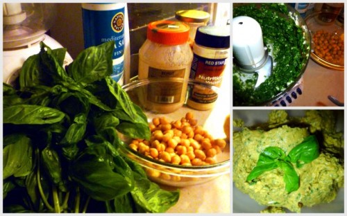 basil pesto hummus