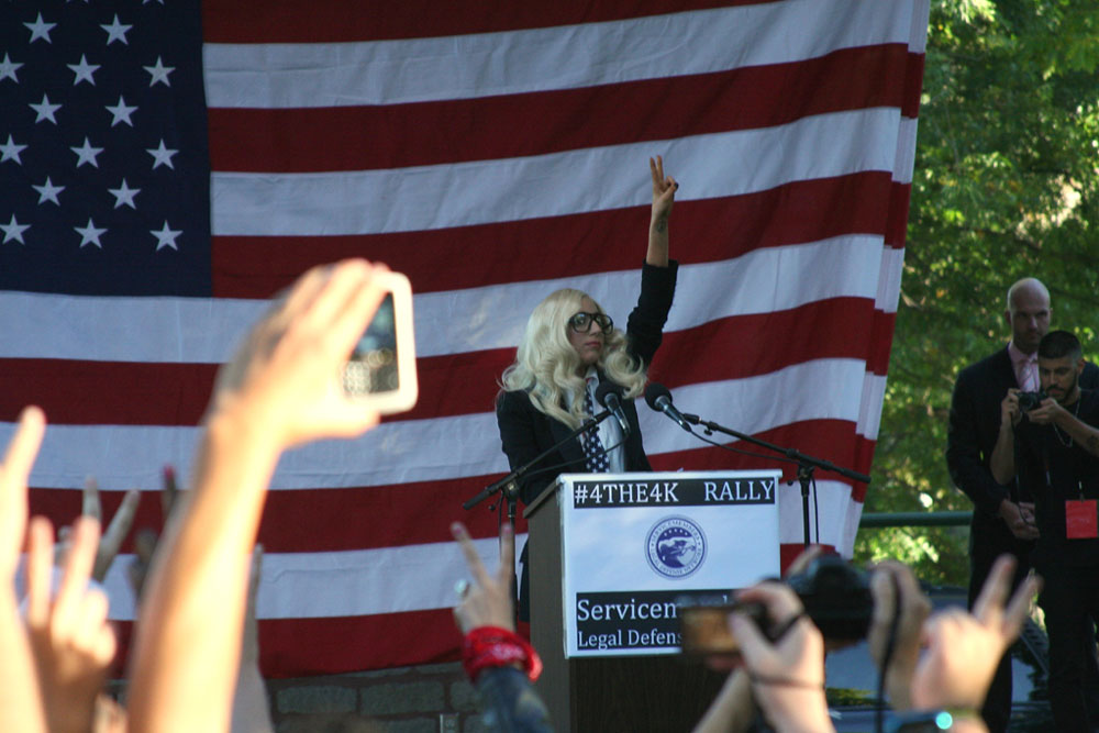 Lady Gaga Don't Ask Don't Tell Rally Lady Gaga Don't Ask Don't Tell Rally