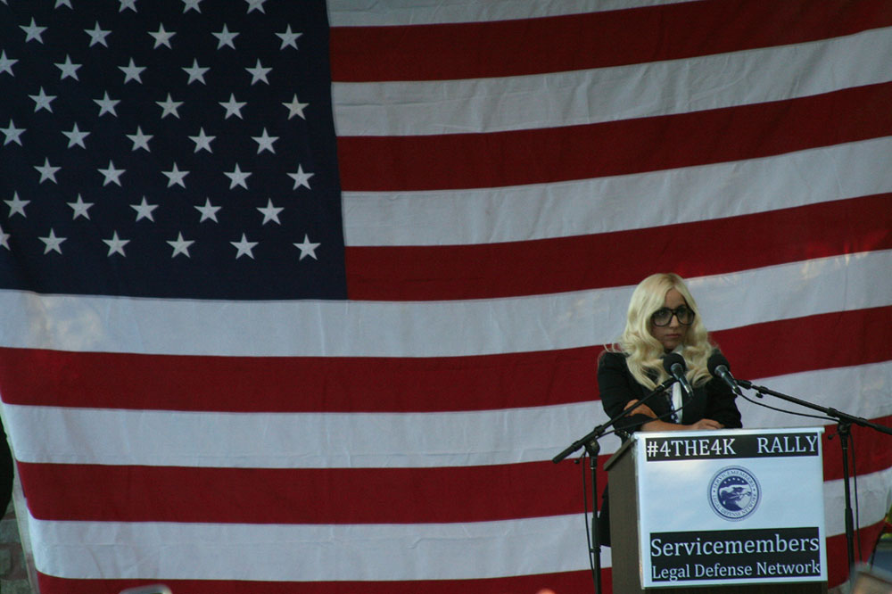 Lady Gaga Don't Ask Don't Tell Rally Lady Gaga Don't Ask Don't Tell Rally