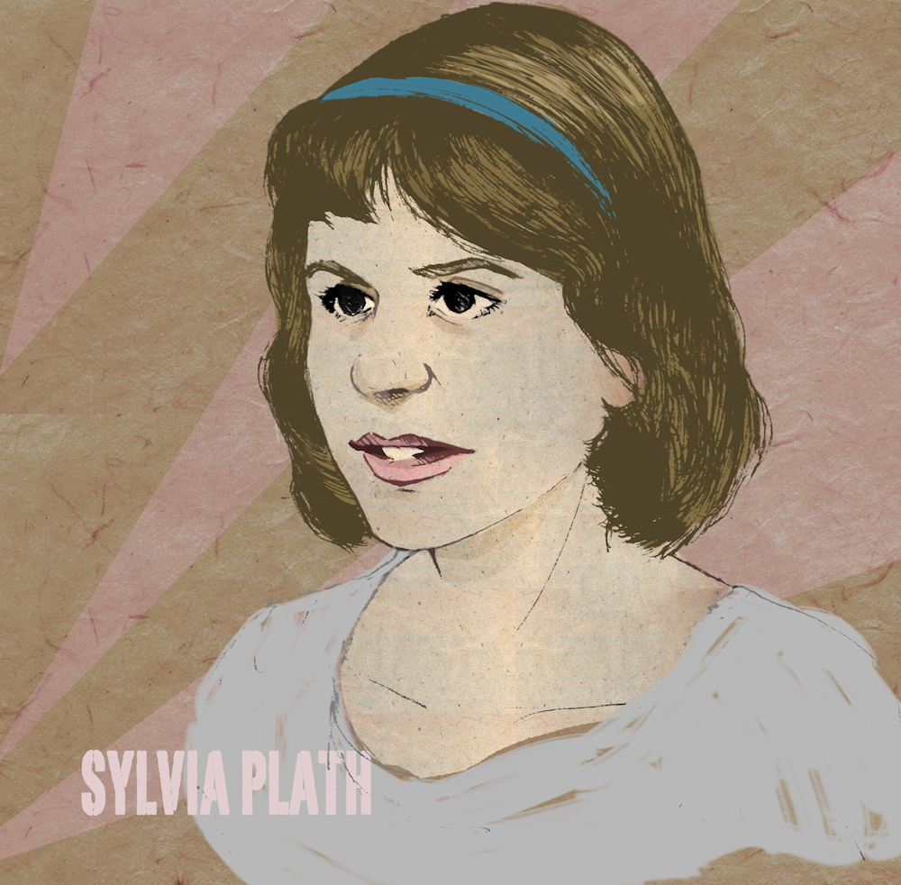 sylvia plath illustration sylvia plath illustration by mishka colombo
