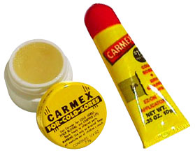 carmex Carmex Lip Balm: small lip balm cup and the ez-on appication