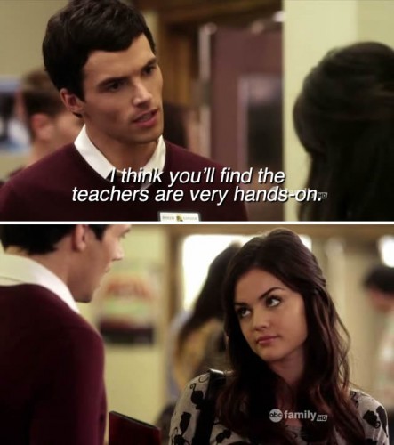 even Aria thought that line was lame