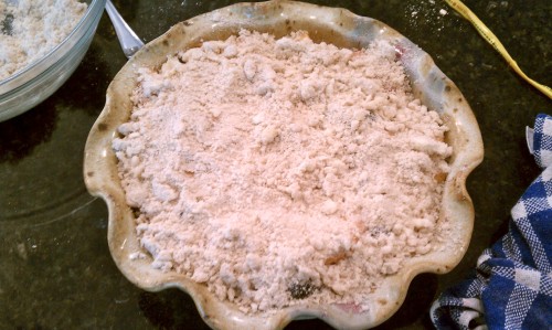 crumble 5 - crumble on fruit