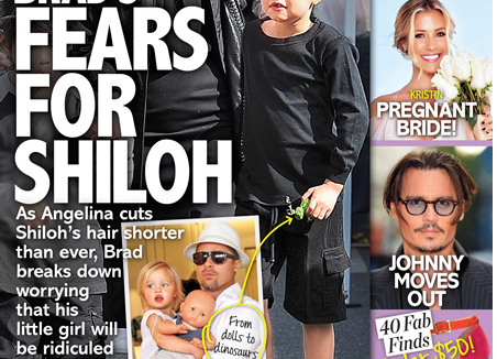 Shiloh Panic! Life & Style Rehashes Fears About Shiloh’s Haircut, Pants, Dinosaur Toy