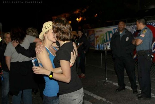 wildrose pride kissing