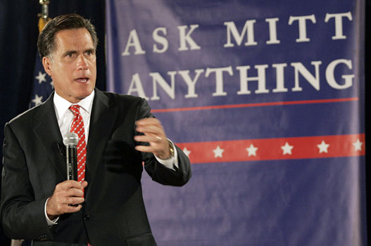 Mitt Romney Holds Town Hall Meeting