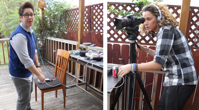 TRLW-season-2-autostraddle-parody-KP-sound-lauren-aaland-filming Autostraddle Real L Word Season 2 Parody