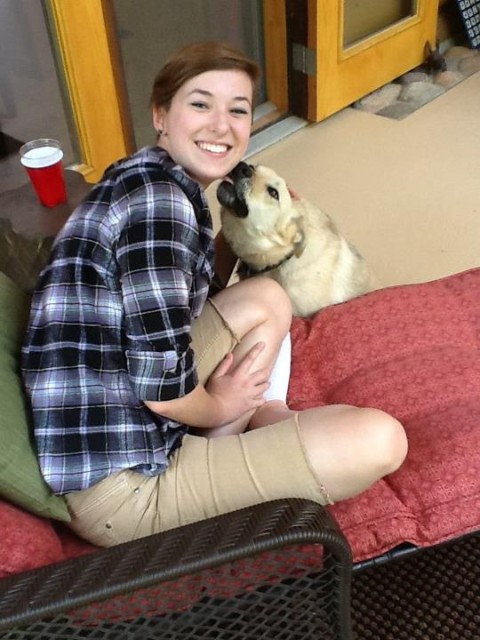 Claire and Sam the Dog