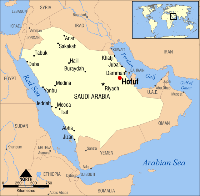Hofuf,_Saudi_Arabia_locator_map