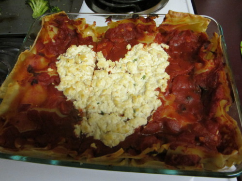 lasagna with heart