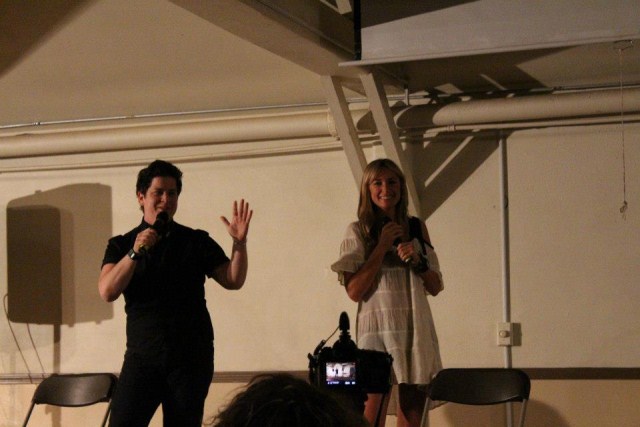 julie & brandy hosting the talent show