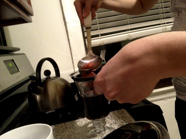 straining