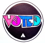 hand drawn i voted