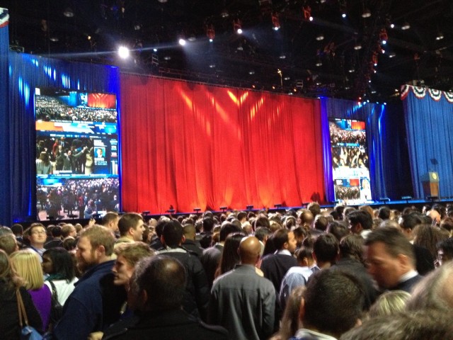 the stage