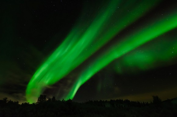 via universetoday.com Northern Lights over Saskatoon, Saskatchewan