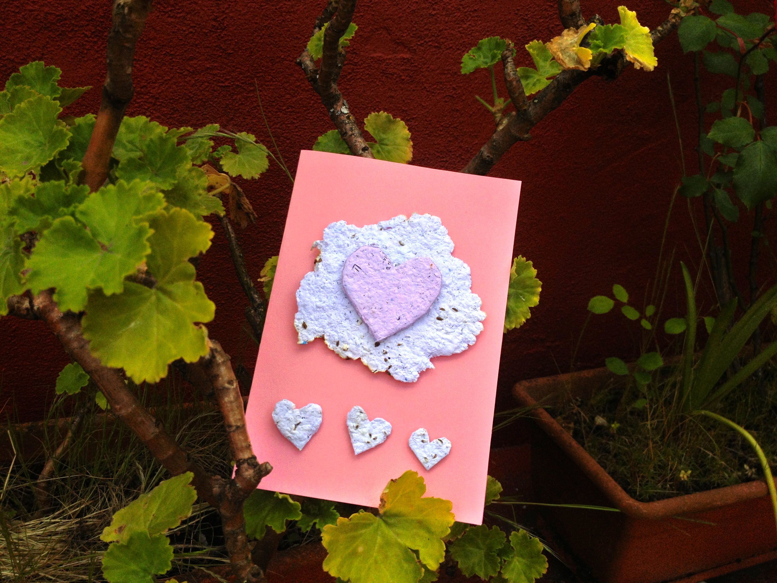 Grow a Little Love: Making Plantable Paper Notecards