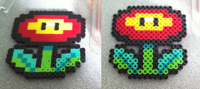 Left: A bit melty, but the other side ... Right: looked like this.