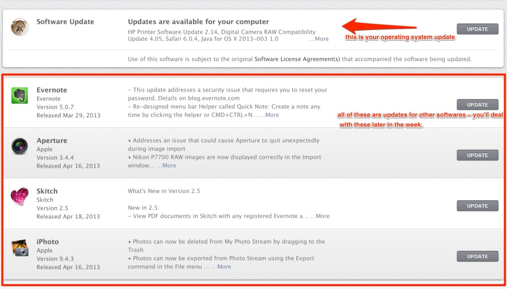 mac operating system update