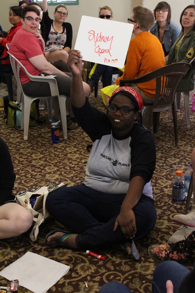 lanie nails it (photo by rachel w)