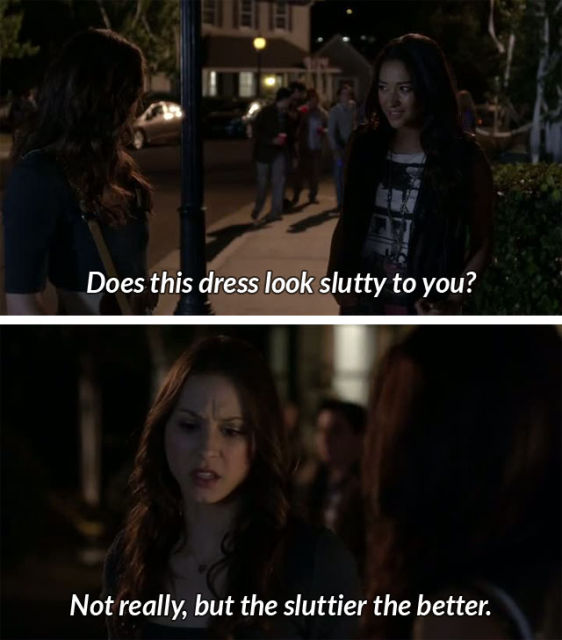 This message paid for by lesbians who would like to see more of Emily's legs