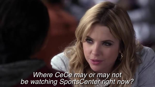 Which at the very least would help us determine if she's a big lezzie.