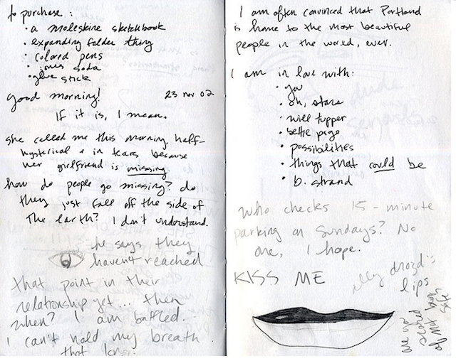 I Am In Love With" is another great theme for a list. Via 1000 Journals