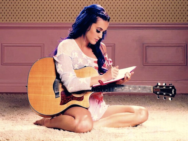 Katy Perry loves to write in her journal when she's not applying cherry chapstick. Via UtepPrintStore