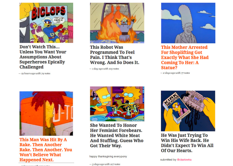 Upworthy Springfield: Linkbait With A Hint of Nostalgia