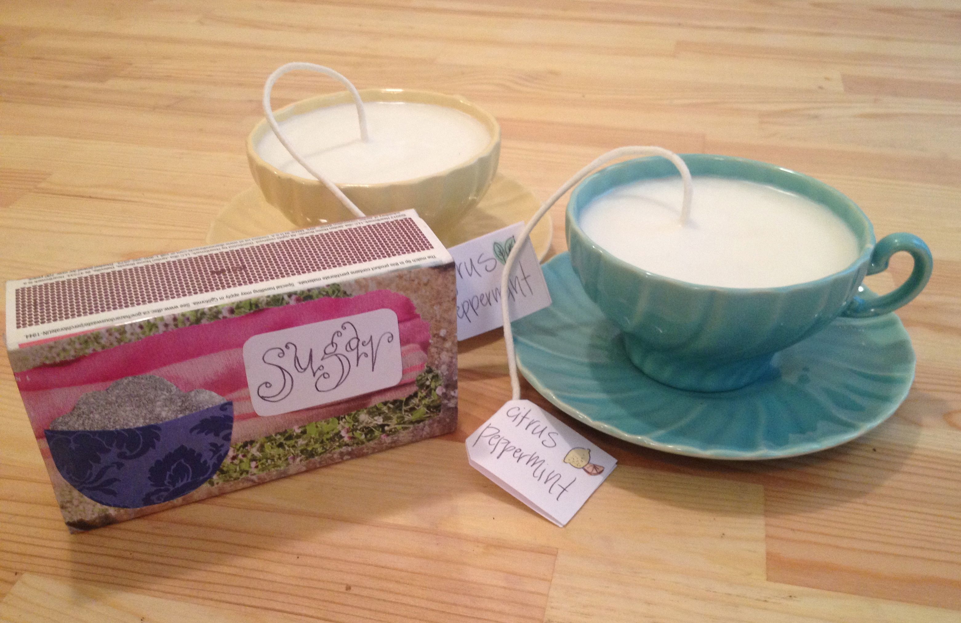 Homespun Love: Pour a Teacup Candle