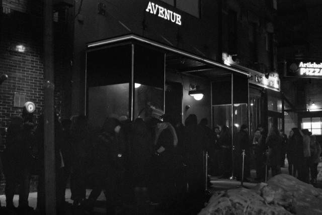 Spectators line up outside of Avenue to get in. Copyright Joi Ong