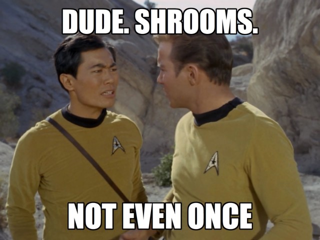Sulu is SO over this planet.
