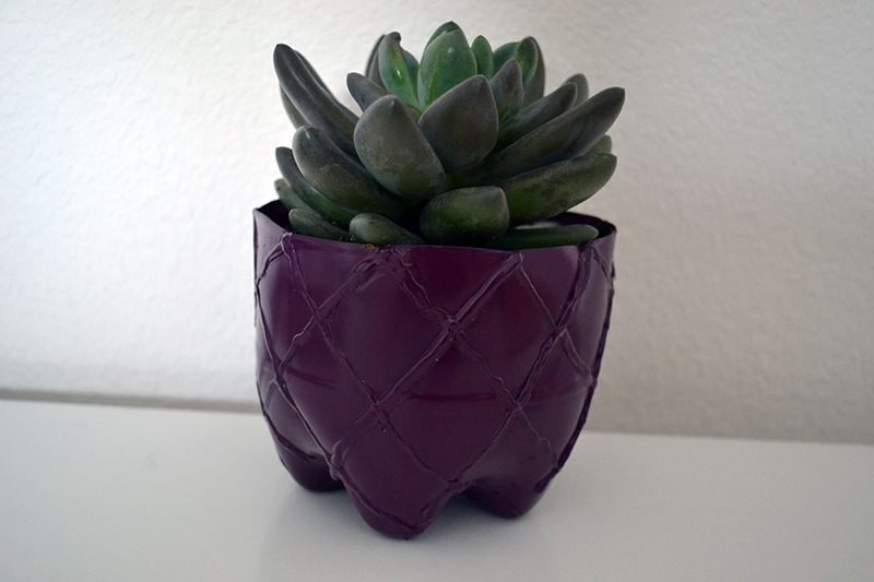 Make A Thing: Recycled Two-Liter Textured Pot Planter
