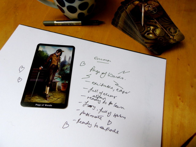My awesome girlfriend Emma is 100% Page of Wands material
