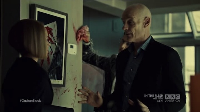 The bad news is Daniel is dead. The good news is, his blood adds a much needed contrast color to the apartment.