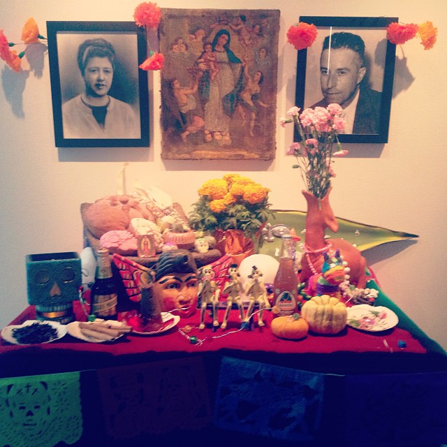 One of the many altars I saw at a Dia De Los Muertos celebration in Dallas.