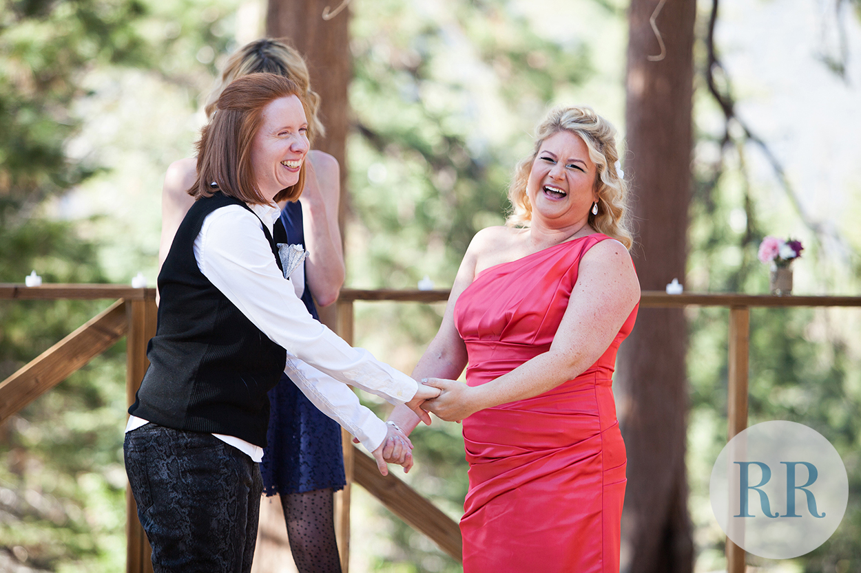 Carrie and Bren’s Great Big Lesbian Wedding With 300 Queers On A Mountaintop