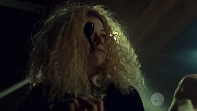 Helena does a pretty good Popeye impression.