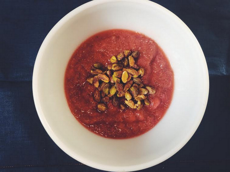 Wilder Hungers: Balsamic Strawberry, Rhubarb, and Chia Pudding