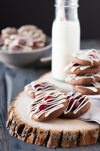 Chocolate-Cherry-Thumbprint-Meltaway-Cookies-2-595x900