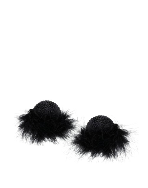 Sequin Feather Nipple Tassels