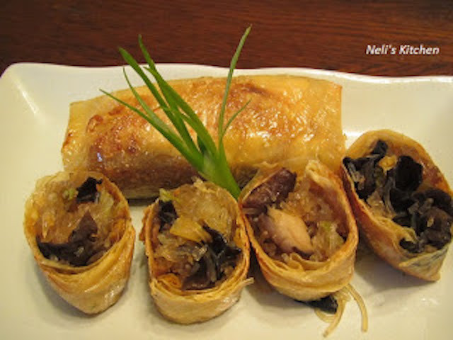 Mushroom Tofu Skin Roll