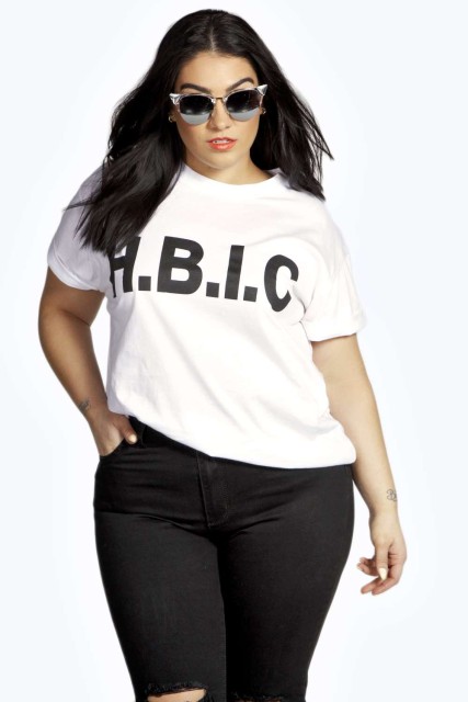 %Boohoo HBIC tee