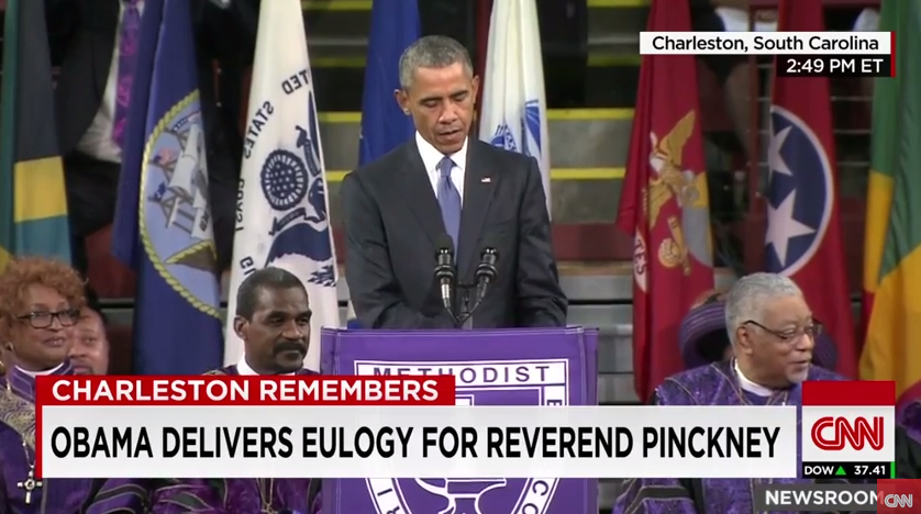 VIDEO: Watch Obama’s Stunning Eulogy for Rev. Clementa Pinckney in Charleston